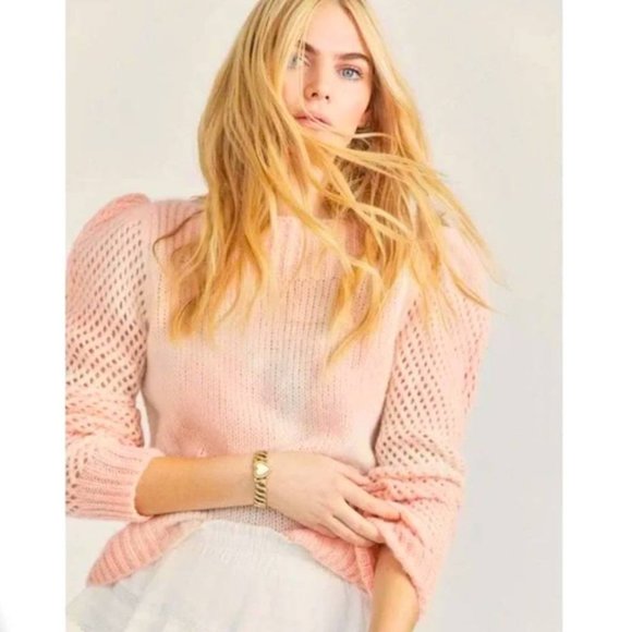 LoveShackFancy Rosie Alpaca Wool Sweater - Picture 1 of 10